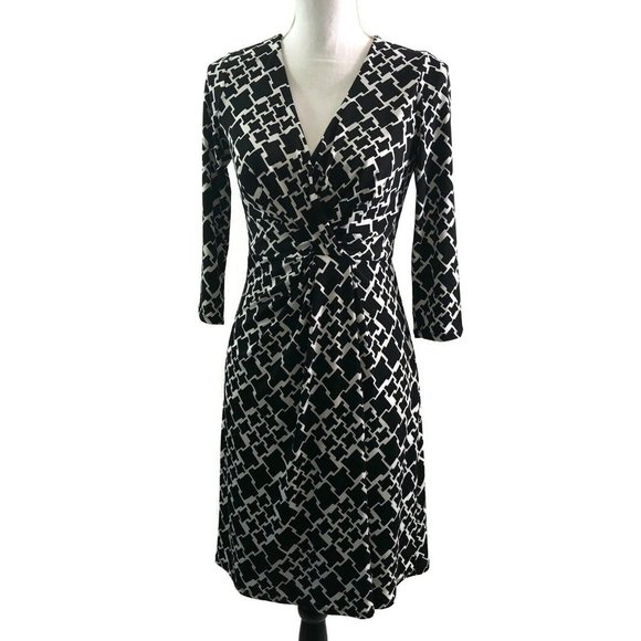 Black House White Market Geometric Dress Sz 4 - Picture 4 of 9